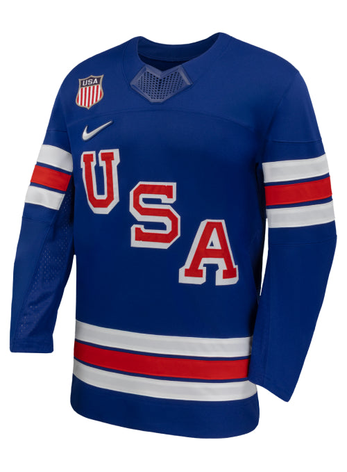 Nike USA Hockey 2026 Olympic Personalized Jersey - Blue