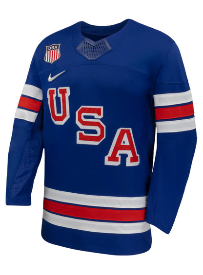 Nike USA Hockey 2026 Olympic Personalized Jersey - Blue