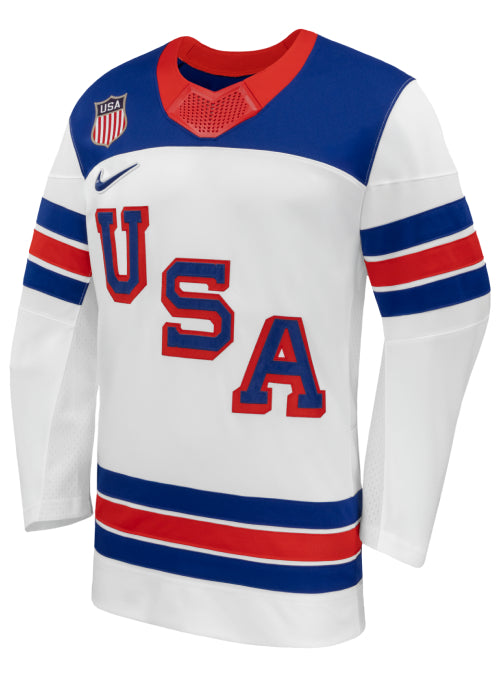 Nike USA Hockey 2026 Olympic Personalized Jersey - White – USA