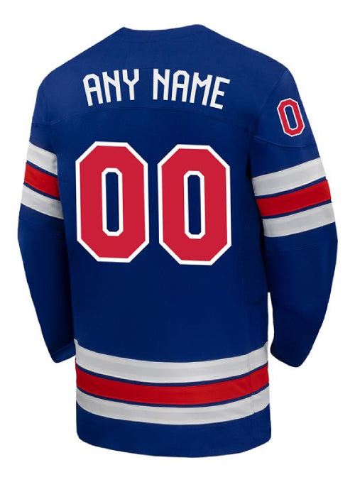 Nike USA Hockey 2026 Olympic Personalized Jersey - Blue