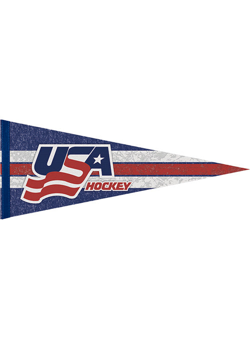 USA Hockey 12 x 30-Inch Premium Quality Pennant