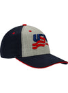 Youth USA Hockey Wool Blend Tri-Color Adjustable Hat