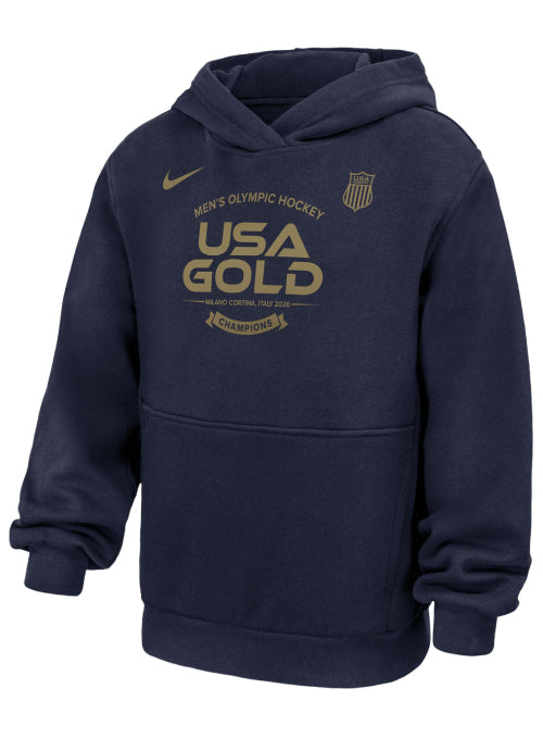 Youth Nike 2026 U.S. Olympic Men's Team Championship Hooded Sweatshirt