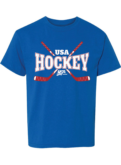 Youth USA Hockey Puck Drop T-Shirt - Front View