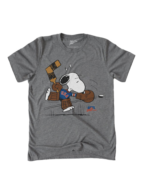 Youth Streaker Sports Peanuts X USA Hockey Snoopy Goalie T-Shirt