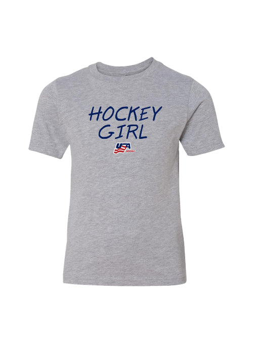 Youth USA Hockey Hockey Girl T-Shirt