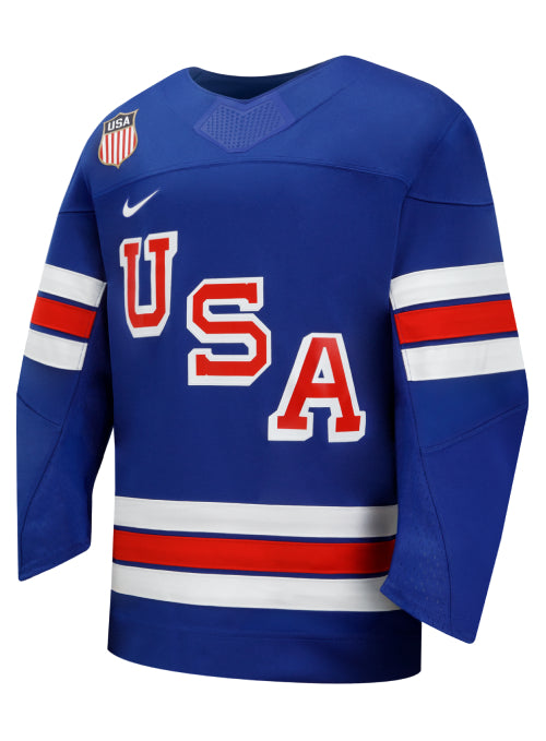 Youth Nike USA Hockey 2026 Olympic Personalized Jersey - Blue