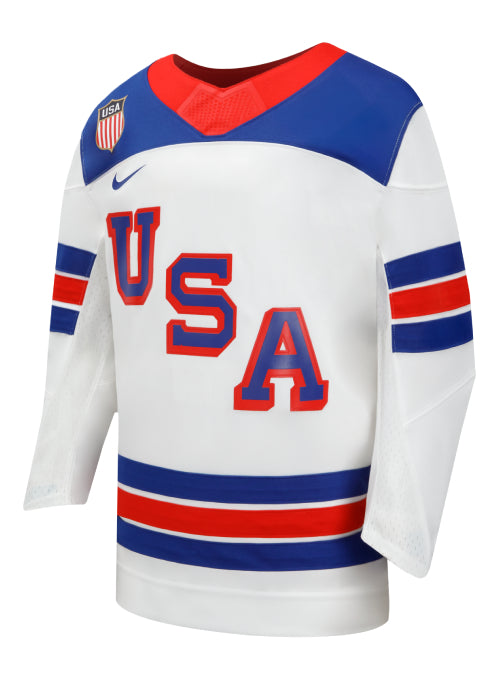 Youth Nike USA Hockey 2026 Olympic Jersey - White