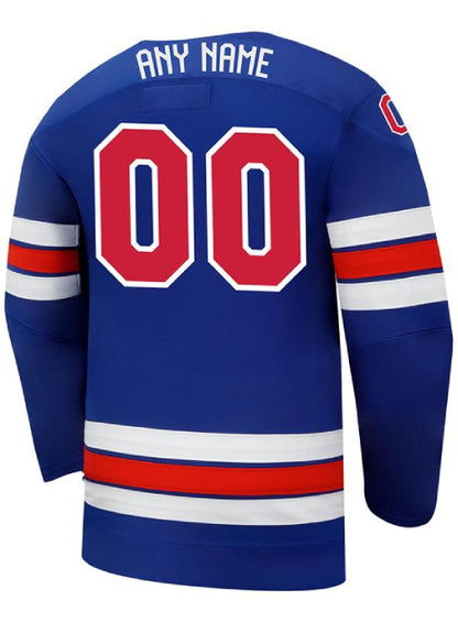 Youth Nike USA Hockey 2026 Olympic Personalized Jersey - Blue