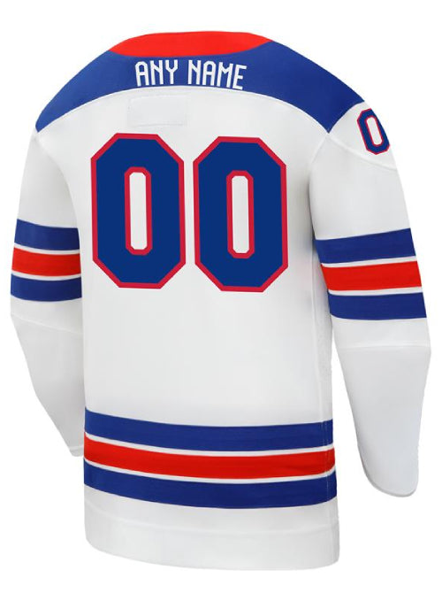Youth Nike USA Hockey 2026 Olympic Personalized Jersey - White