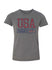 Youth USA Hockey Athletic USA Graphic T-Shirt - Heather Grey - Front View