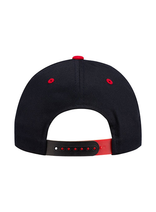 USA Hockey Citadel Structured Snapback Hat in Blue - Back View