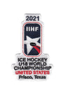 2021 IIHF Ice Hockey U18 World Championship Embroidered Emblem