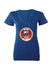 Ladies USA Hockey My Why Tour V-Neck T-Shirt in Blue - Front View