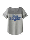 Ladies USA Hockey Top Shelf T-Shirt - Grey