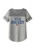 Ladies USA Hockey Top Shelf T-Shirt - Grey - Front View