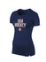 Ladies Nike USA Hockey Olympic Legend Dri-FIT T-Shirt in Navy - Front View