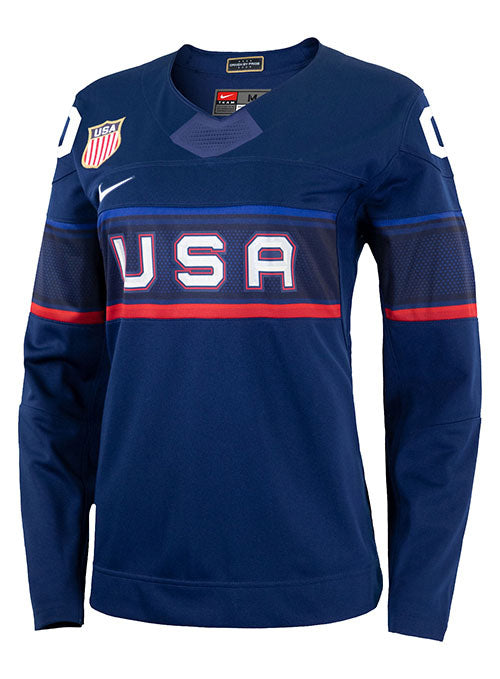 Nike USA Hockey Away 2022 Olympic Personalized Jersey