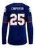 Ladies Nike USA Hockey Alex Carpenter Away 2022 Olympic Jersey in Navy - Back View