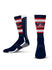 USA Hockey Logo Stripe Crew Sock