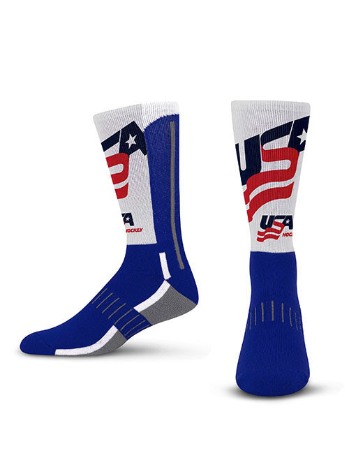USA Hockey Zoom Logo Crew Sock