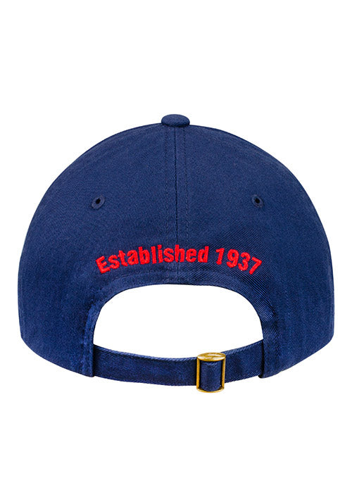 USA Hockey Navy Adjustable Hat in Blue - Back View
