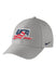 Nike USA Hockey Classic99 Grey Adjustable Hat - Left View