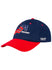 USA Hockey Two Tone Adjustable Hat in Navy and Red - Left View