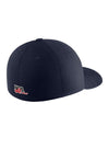 Nike USA Hockey Dri-FIT Swoosh Flex Hat in Navy - Back View