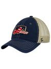 USA Hockey Tattered Patch Unstructured Snapback Hat