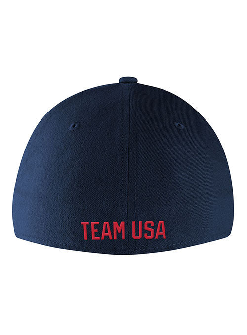 Nike 2022 Team USA Swoosh Flex Hat in Navy - Back View
