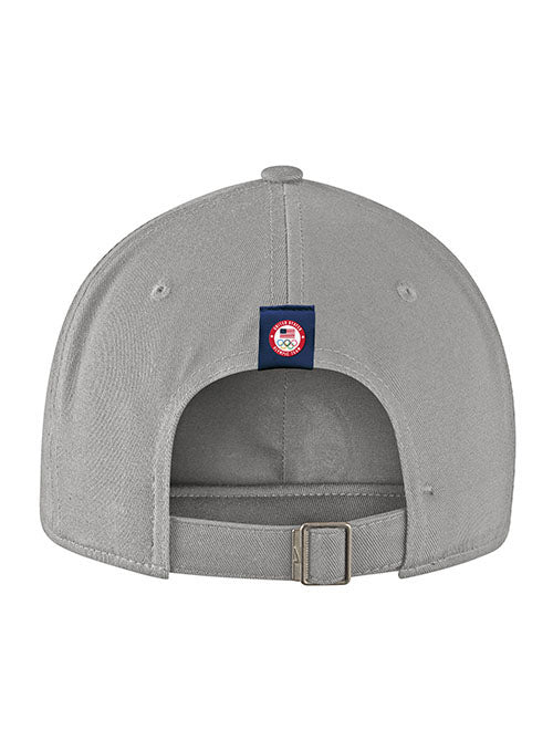Nike 2022 Team USA Adjustable Hat in Gray - Back View