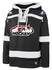 47 Brand USA Hockey Superior Lacer Hooded Sweatshirt in Black and White - Front View