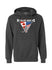 USA Hockey Rivalry Series Logo Hooded Sweatshirt - Charcoal Heather - Front View