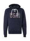 USA Hockey Playmaker Lacer Hooded Sweatshirt - Navy