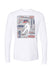 USA Hockey Terms Graphic Long Sleeve T-Shirt in White - Front View