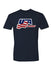 USA Hockey Secondary Logo T-Shirt in Navy - Front View