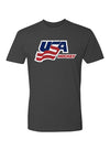 USA Hockey Secondary Logo T-Shirt - Dark Grey