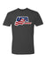 USA Hockey Secondary Logo T-Shirt in Dark Gray - Front View