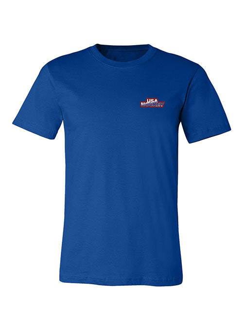 USA Hockey My Why Tour T-Shirt in Blue - Front View