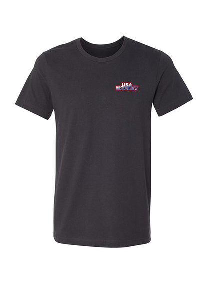 USA Hockey My Why Tour T-Shirt in Black - Front View