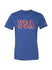 USA Hockey Vintage Fan T-Shirt in Royal - Front View