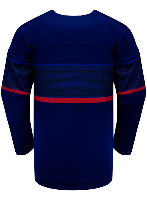 Nike USA Hockey Away 2022 Olympic Jersey in Navy - Back View