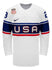 Nike USA Hockey Amanda Kessel Home 2022 Olympic Jersey in White - Front View