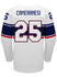 Nike USA Hockey Alex Carpenter Home 2022 Olympic Jersey in White - Back View