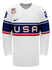 Nike USA Hockey Hannah Bilka Home 2022 Olympic Jersey in White - Front View