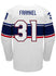 Nike USA Hockey Aerin Frankel Home 2022 Olympic Jersey in White - Back View