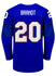 Nike USA Hockey Hannah Brandt Alternate 2022 Olympic Jersey in Blue - Back View