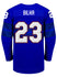 Nike USA Hockey Hannah Bilka Alternate 2022 Olympic Jersey in Blue - Back View