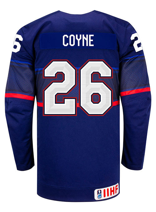 Nike USA Hockey Kendall Coyne Away Jersey - Back View